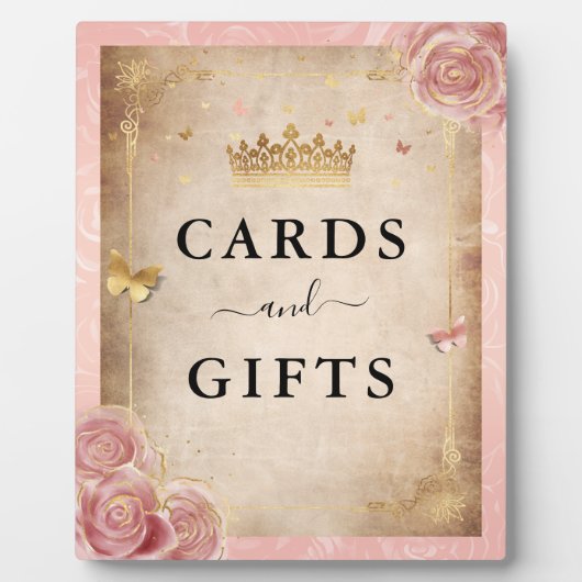 Blush roze roodkaarten en cadeaubonnen fotoplaat (Voorkant)