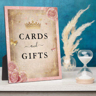 Blush roze roodkaarten en cadeaubonnen fotoplaat