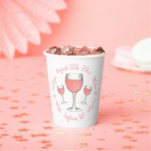 Blush Roze Roos All Day Rosé Wijn Bruiloftsborrel