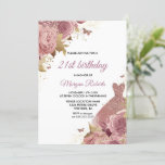 Blush Roze Roos Dress 21st Birthday Party Kaart<br><div class="desc">Blush Roze Roos Dress 21st Birthday Party Invitation Meer elegante florale design in onze winkel! Zie bijbehorend collectie in onze winkel</div>