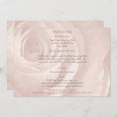 Blush roze roos eenvoudige elegante bruiloft detai (Voorkant / Achterkant)