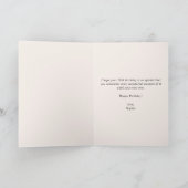 Blush roze & Roos Gold 18e verjaardag Kaart (Binnen)