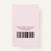 Blush Roze & Roos Gold Birth Foto Doula Badge (Achterkant)