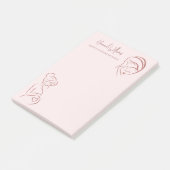 Blush Roze & Roos Gold Birth & Postpartum Doula Post-it® Notes (Schuin)