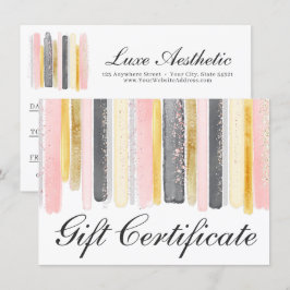 Blush Roze & Roos Gold Chic Chic Certificate Kaart