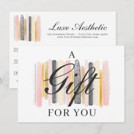 Blush Roze & Roos Gold Chic Chic Certificate Kaart