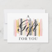 Blush Roze & Roos Gold Chic Chic Certificate Kaart (Voorkant)