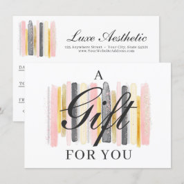 Blush Roze & Roos Gold Chic Chic Certificate Kaart