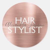 Blush roze - Roos Gold Foil Hair Stylist Seal