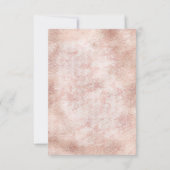 Blush roze roos goud vetplanten bruiloft RSVP (Achterkant)