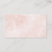 Blush Roze & Roos Gouden Folie Tafel Nummer Plaatskaartje (Achterkant)