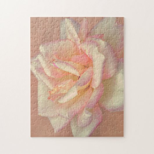 Blush Roze Rose Bloem Art Puzzel Legpuzzel (Verticaal)