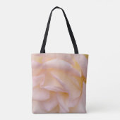 Blush Roze Rose Bloemblaadjes Canvas tas (Achterkant)
