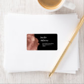 Blush Roze Rose Bloemen Bruiloft Collectie Etiket (Insitu)