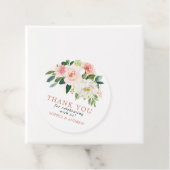 Blush Roze Rose Bloemen Bruiloft Favor Labels (In situ)