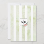  Blush Roze Rose Bloemen Huwelijk Kaart (Achterkant)