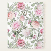 Blush Roze Rose Bloemen Naam Planner (Achterkant)