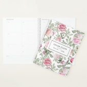 Blush Roze Rose Bloemen Naam Planner (Display)