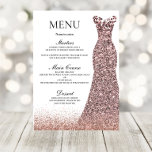 Blush Roze Rose Dress Birthday Party Vrijgezellenf Menu<br><div class="desc">Blush Roze Rose Dress Birthday Party Vrijgezellenfeest Menu Zie overeenkomend collectie in Niche en Nest Store</div>