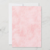 Blush Roze Rose Floral Weddenschap Kaart (Achterkant)