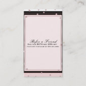 Blush Roze Rose Gold Elegant Modern Verwijs een vr Aanbevelingskaartje (Voorkant)