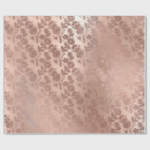 Blush Roze Rose Gold Floral Powder Royal Delicate Cadeaupapier (Vlak)