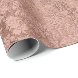 Blush Roze Rose Gold Floral VIP Floral Cadeaupapier