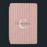 Blush Roze Rose Gold Glitter Stripes Monogram iPad Mini Cover<br><div class="desc">Blush Roze Rose Gold Glitter Stripes Monogram omhulsel met roos goudfaux glitter strepen en ruimte voor uw eigen monogram en naam. Eenvoudig aan te passen met tekst, doopvonten, en kleuren. Creëer door Zazzle pro ontwerper BK Thompson © uitsluitend voor Cedar en Koord; te contacteren gelieve ons als u hulp nodig...</div>