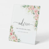 Blush Roze Rose Goud Advies Teken Reclamebord Met Voetstuk (Voorkant)