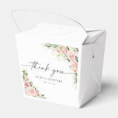 Blush Roze Rose Goud Baby shower Favor Box Bedankdoosjes (Achterkant)