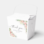Blush Roze Rose Goud Baby shower Favor Box Bedankdoosjes (Voorkant Zijde)