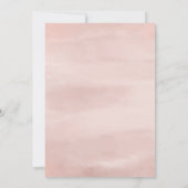 Blush Roze Rose Goud Bachelorette Party Uitnodigin Kaart (Achterkant)