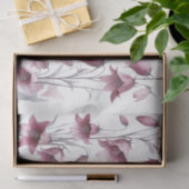 Blush Roze Rose Goud Bloemenweefsel papier (Geschenk)