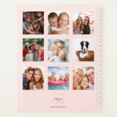 Blush roze rose goud foto collage 2026 planner (Achterkant)