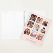Blush roze rose goud foto collage 2026 planner (Display)