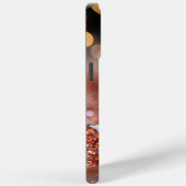 Blush Roze Rose Goud Glitter Monogram Edelstenen Case-Mate iPhone Case (Achterkant / Rechts)