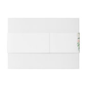 Blush Roze Rose Goud Huwelijksceremonie Uitnodigingen Wikkel (Achterkant Voorbeeld)