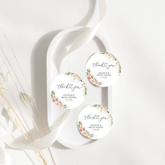 Blush Roze Rose Goud Vrijgezellenfeest Gift Label