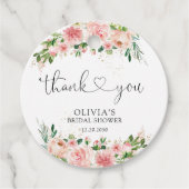 Blush Roze Rose Goud Vrijgezellenfeest Gift Label (Voorkant)