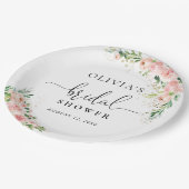Blush Roze Rose Goud Vrijgezellenfeest Papier Bord (Gekanteld)
