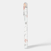 Blush roze rose goud zilver wit naam Case-Mate iPhone case (Achterkant / Links)