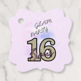 Blush Roze Rose Goud Zoet Zestien Bedankjes Labels