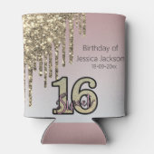 Blush Roze Rose Goud Zoet Zestien Blikjeskoeler (Achterkant)