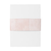 Blush Roze Rose Gouden Folie Rustieke Bruiloft Mon Uitnodigingen Wikkel (Achterkant Voorbeeld)