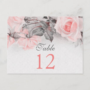  Blush Roze Rose Tafel Kaarten