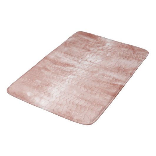 Blush Roze Rose Witte Shell Badmat (Gekanteld)