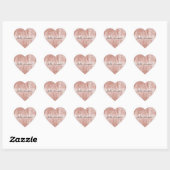 Blush Roze Rose Witte Shell Hart Sticker (Vel)
