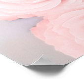 Blush roze roze 20-tabel weddenschapenkaart poster (Hoek)