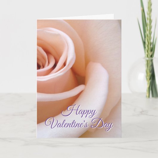 Blush roze roze aangepaste tekst elegante grafisch kaart (Voorkant)