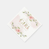 Blush roze roze baby showers luiers servet (Hoek)